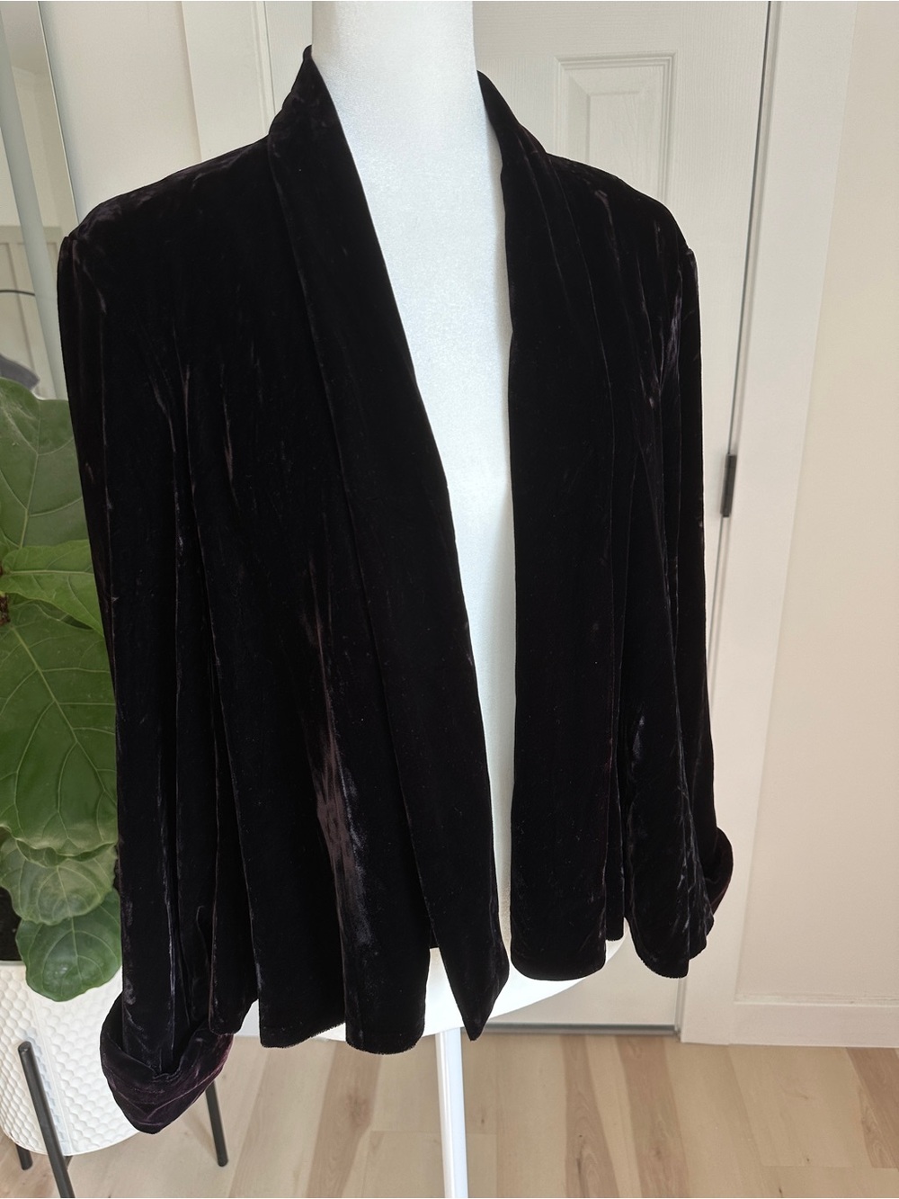 Vintage Scott McClintock Velvet Jacket M Burgundy Dark Academia Whimsigoth